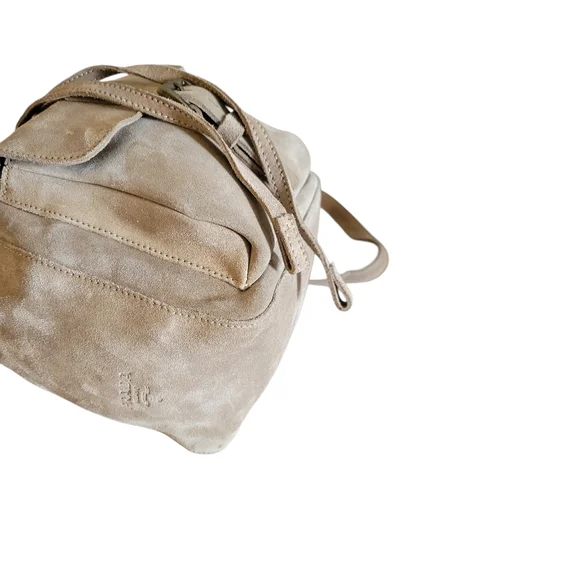 Prada Beige Suede Bucket Crossbody Bag - Picture 15 of 16